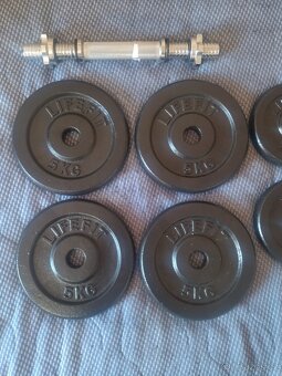 Na predaj: 2× nakladacia činka LIFEFIT – 2×20 kg - 8