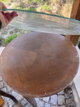 Retro křesla + taburet + stolek - 8