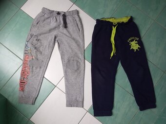 Tepláky, rifle, pogumované /fleec kalhoty - vel. 104/110/116 - 8