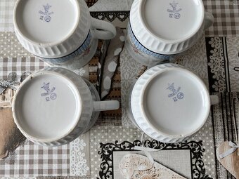 Raritní sada retro hrnků Dubí Czechoslovakia - 375 ml, 6 ks - 8