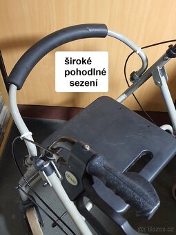 ODLEHČENÉ PROFI ALU chodítko ZÁDOVÁ opěra - 8
