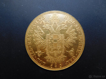 Zlatý 4 dukát Františka Josefa I. r. 1873 - 8