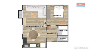 Pronájem bytu 2+kk, 57 m², Brandýs nad Labem-Stará Boleslav - 8