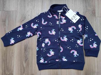 Dívčí slabá mikina koně, kočička, koníci nová - 8