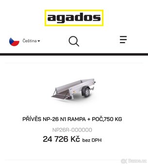 Sklopný vlek nebrzděný - 8