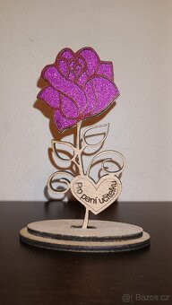 Dřevěná květina - 8