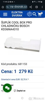 Kombinovaná lednice Siemens š.70 cm - 8