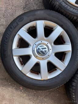 Originální VW alu kola R16 s pneu 205/55/16 Michelin - 8