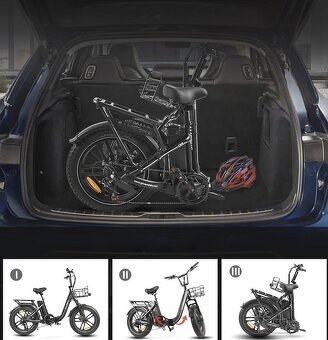 Elektrické skládací kolo FAT BIKE SERIES s ALU rámem 500W - 8
