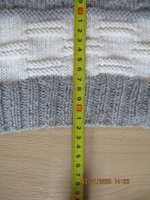 Pánský ručně pletený svetr M-L - 8