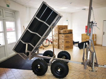 Vozík za čtyřkolku černý - 8