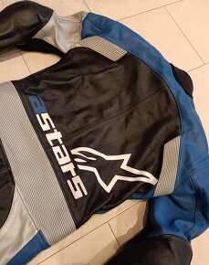 Alpinestars-Pánská kožená moto kombinéza,jednodíl - 8