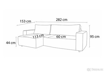 Rohová sedací souprava NIHAD - 8