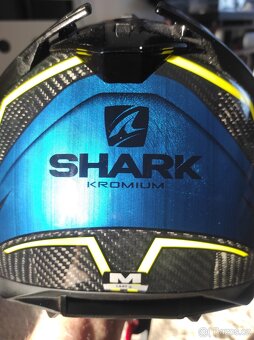 Moto přilba SHARK SPARTAN GT CARBON BLUE KROMIUM - 8