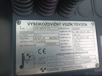 Vysokozdvižný vozík Toyota tonero 15 - 8