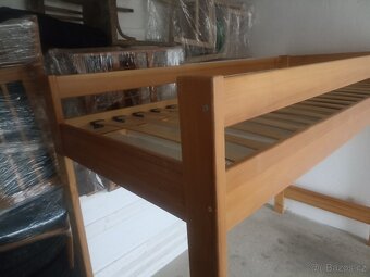 Postel poschodova s roštem a matraci - 8