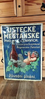 Sbírám - staré pivní láhve, půllitry, cedule, špuntovačka - 8