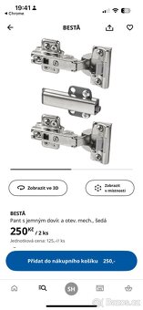 Ikea Besta, dvě nástěnné skříňky, PC 2700kc - 8