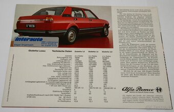 Prospekty Alfa Romeo Giulietta Lusso (bez datace) - 8