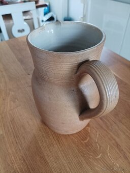 KAMENINOVÝ DŽBÁN GRES DU BERRY RUČNĚ VYROBENÝ - FRANCIE - 8