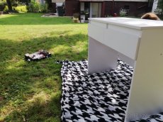 toaletka stul stolek kancelarsky bily toaletni - 8