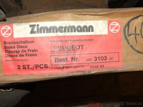 Prodám brzdové kotouče Renault + Peugeot - 8