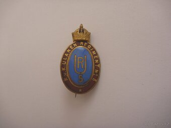 RU Ulanen Regiment č5 čepicový odznak Huláni pluk válka - 8