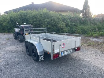 Bržděný přívěs Anssems 2000 kg, 130x250, nová STk - 8