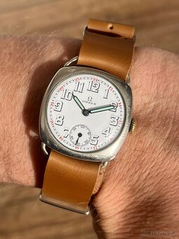 Vintage Omega náramkové hodinky (cca 1920–1930) / vojenske - 8