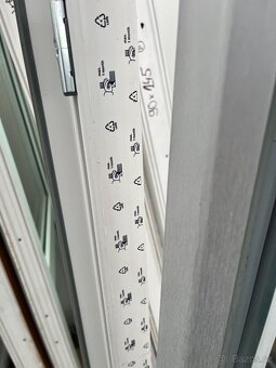 5KUSŮ BALKÓNOVÉ DVEŘE SVĚTLÝ ANTRAZIT 88x228-PLZEŇ - 8