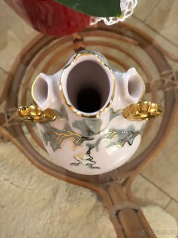 Růžový porcelán ,sada s amforou Renata, zn. Chodov - 8