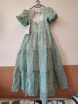 Maya deluxe maxi dlouhé šaty - vyšívané květinky - 8