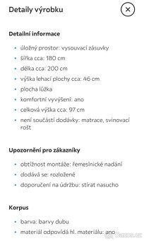 Postel a noční stolky Mars - 8