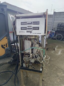 Čerpací stojan Agip 1971, kompletní asi funkční - 8