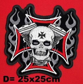 moto nášivka chopper Live Ride free Route66 Guns n Roses - 8