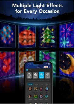 LED závěs Govee RGBIC Curtain Light 520 LED - 1.5 x 2m - 8
