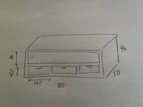 Komoda / TV stolek masiv, koloniální styl - 8