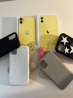 iphone 11 žlutý+kryty - 8