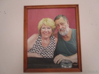 svatební portrét podle fotografie-olejomalba - 8