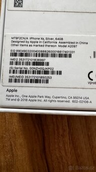 Prodám iPhone XS 64gb Silver - 8