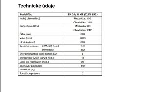 Kombinovaná chladnička ZK 24/11 GR (ZLKI 352) - 8