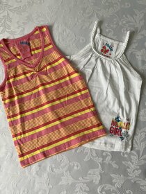 Nová dětská tílka a trička - mix velikostí - 100% bavlna - 8