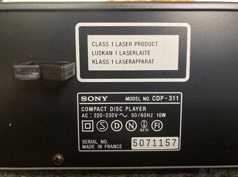 CD přehrávač SONY CDP-311 - 8