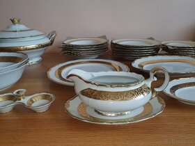 Jídelní servis se silným zlatým lemem THUN - 8