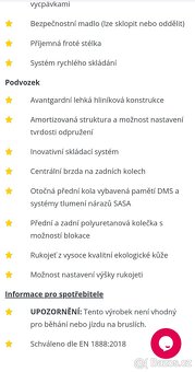 Kombinovaný kočárek Baby Merc La Rosa - 8