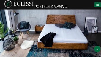 Postel NOE, masiv, malajský dub - 8