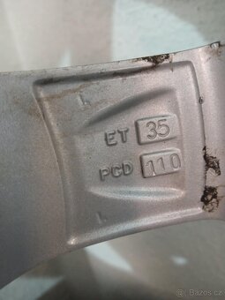 SADA LETNÍCH KOL ALUTEC 5X110 R15 TPMS SNÍMAČE - 8