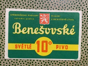 Pivní etikety z první republiky - 8