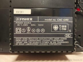 HIi-Fi věž Fisher CAC G80 s repro, pěkný stav - 8