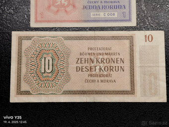 Bankovky Protektorát 1940-42, Londýnská emise 1945 - 8